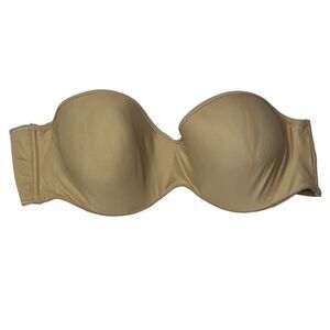 Maidenform Tan Lined Strapless Bra 40C